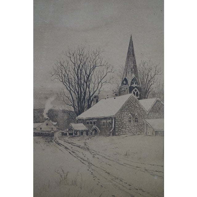 Printmaking Materials Antique Ernest C Rost Signed Four Seasons Panoramic Landscape Print 32" For Sale - Image 7 of 13