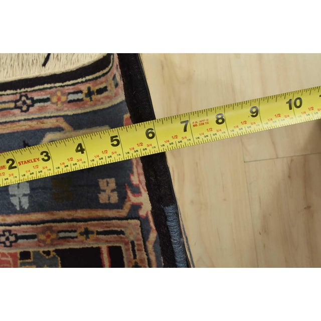 Heriz Rug 5’10” X 8’9” Black Wool Vintage Traditional Hand-Knotted Carpet For Sale - Image 13 of 15