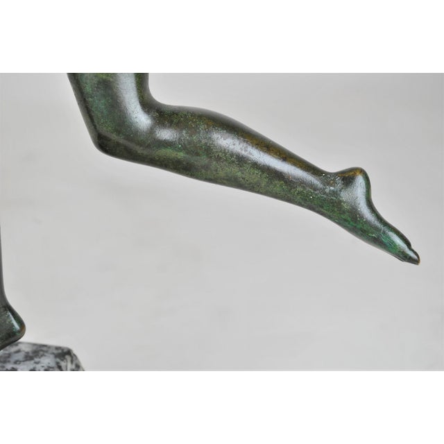 Black P Le Faguays, Art Deco Woman with Ball, 20th Century, Bronze For Sale - Image 8 of 18