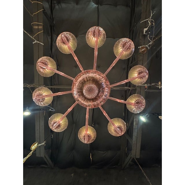 Murano Amethyst Chandelier For Sale In Dallas - Image 6 of 6