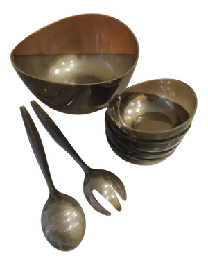 1960s Salad Bowl Serving Set - Set of 7