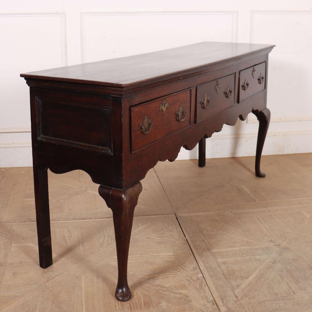 Wood English Oak Dresser Base For Sale - Image 7 of 12