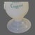 Vintage Milk Glass Painted Shamrocks Gilded Rim Irish Coffee Mugs - Pair For Sale - Image 4 of 7