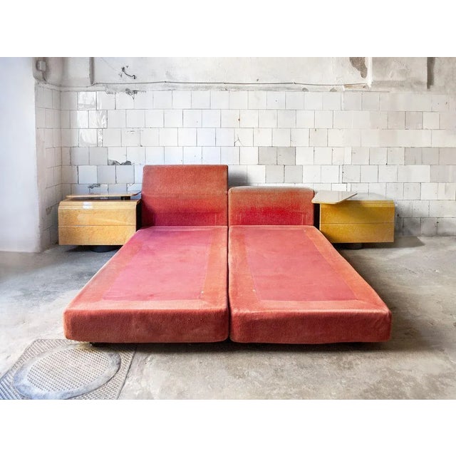 Wood Set of Daybeds by Giovanni Offredi for Saporiti Italia, 1970s For Sale - Image 7 of 7