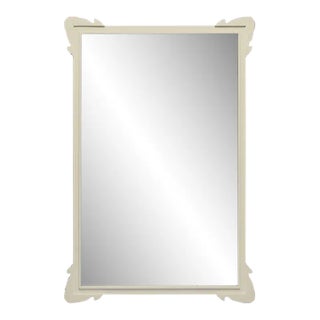 Fleur Home Garden District Napoleon Rectangle Mirror in Delaware Putty, 36x48 For Sale