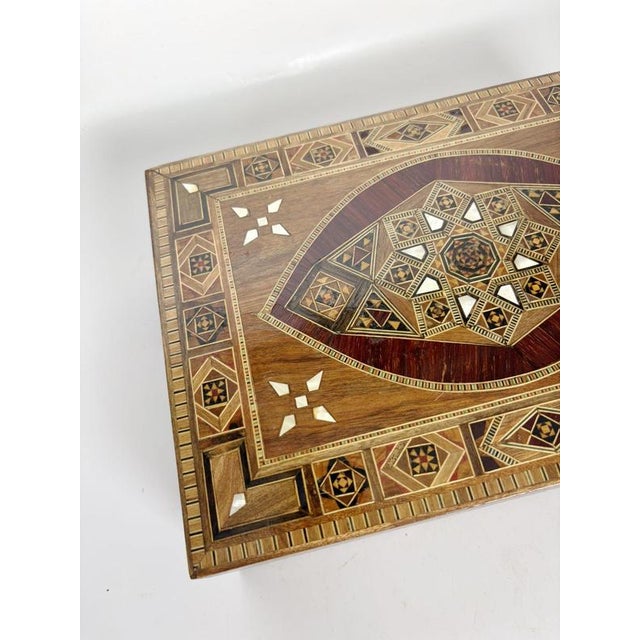 1970s Large Wood Marquetry Box, France, 1970s For Sale - Image 5 of 15