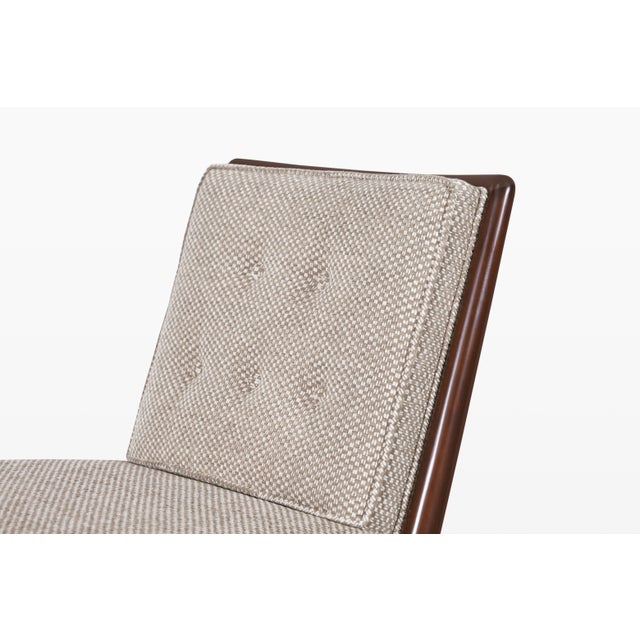 Sienna Vintage Walnut Slipper Lounge Chairs by t.h. Robsjohn-Gibbings for Widdicomb For Sale - Image 8 of 14