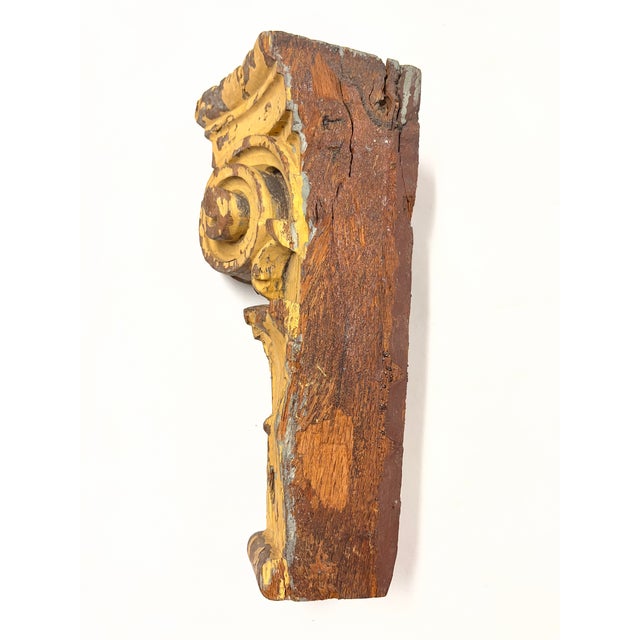Shabby Chic Antique Architectural Distressed Corbel For Sale - Image 3 of 6