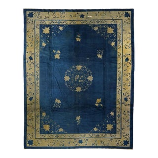 Antique Peking Rug 9'0'' x 11'5'' For Sale