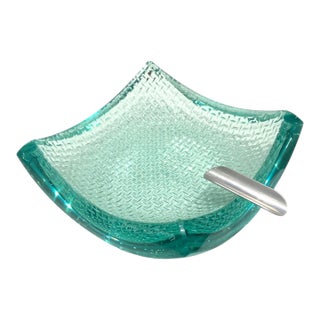 Late 20th Century Stephen Schlanser Cigar Ashtray California Studio Art Glass For Sale