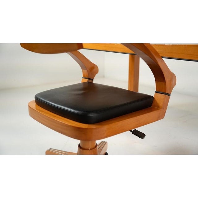 Mid-Century Desk and Matching Chair attributed to Massimo Scolari for Giorgetti, Italy, 1990s, Set of 2 For Sale - Image 16 of 17