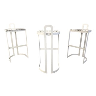 Vintage Bar Stools from Allmilmö, 1980s, Set of 3 For Sale