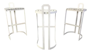 Vintage Bar Stools from Allmilmö, 1980s, Set of 3
