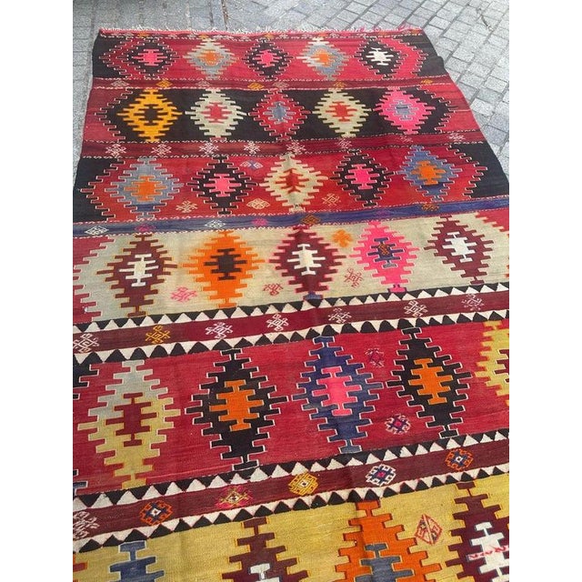 1950s Mid-Century Turkish Anatolian Kilim, 1950s For Sale - Image 5 of 18