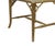 Vintage Rectangular American Gold-Plated Imitation Bamboo Leg Footstool/Piano Stool/Dressing Stool, For Sale - Image 9 of 9