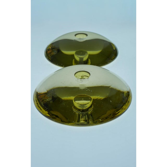 Orange Glass Candleholders by Anne Nilsson for Kosta, 2000s, Set of 2 For Sale - Image 8 of 18