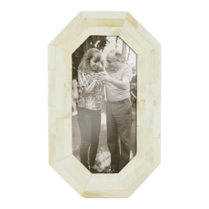 Vintage Rectangular Bone Inlay Picture Frame