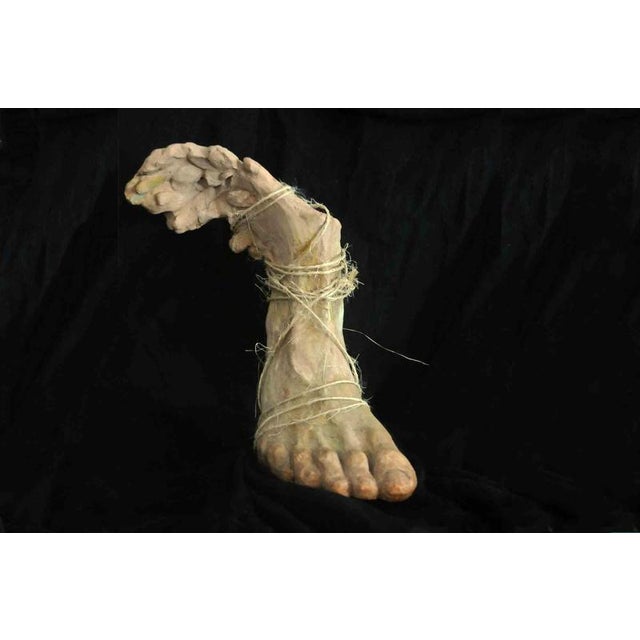 2000 - 2009 Maryam Pezeshki, Winged Foot Sculpture, Terracotta For Sale - Image 5 of 5