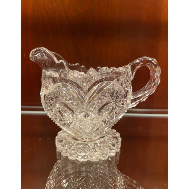 Stunning! American Brilliant Period (Abp) 1800’s-Early 1900’s Rare Cut Glass Antique Creamer / Multi Purpose Piece. With Sparkling, Intricate Details For Sale - Image 11 of 12