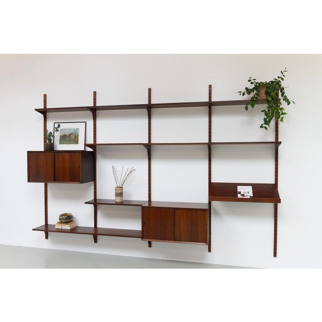 Vintage Danish Pau Ferro Modular Wall Unit by Poul Cadovius for Cado, 1960s For Sale - Image 16 of 18