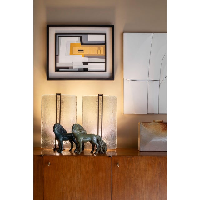 Horses in Glazed Ceramic from Guerrino Tramonti, Faenza, Italy, 1957, Set of 2 For Sale - Image 6 of 14