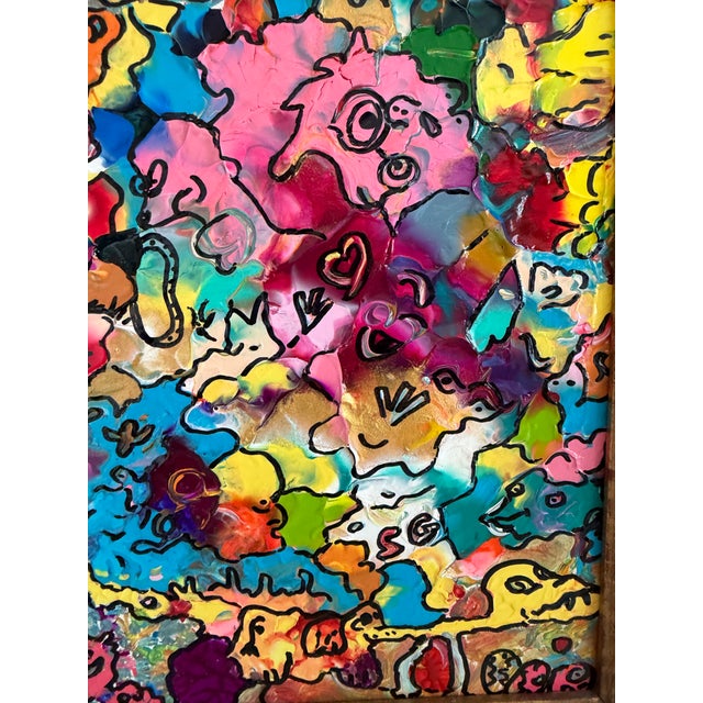 “Pets” is an original acrylic painting on canvas board from Serg Graff’s imaginative "Adventures M" collection. Filled...