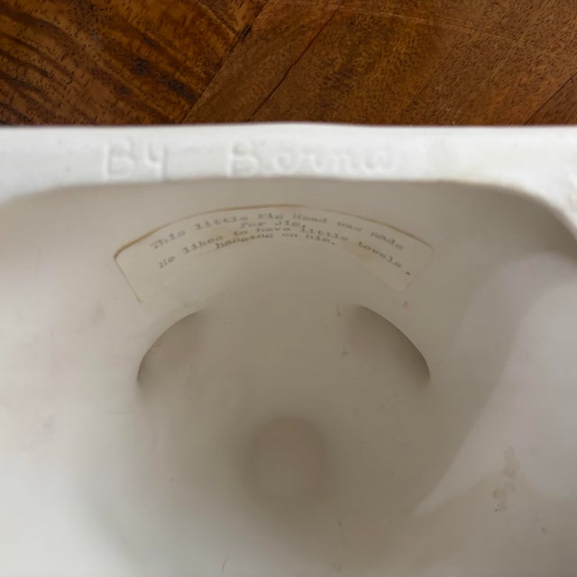 1980s Folk Art Ceramic Pig Wall Hanging For Sale - Image 6 of 8