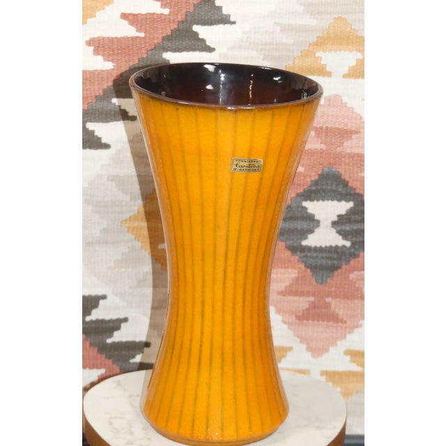 Model 5039-30 Orange Striped Ceramic Vase from Carstens Tönnieshof, 1970s For Sale - Image 10 of 10
