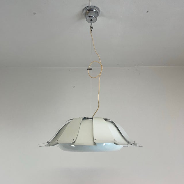 White White Pendant Lamp from Tronconi, Italy, 1970s For Sale - Image 8 of 18