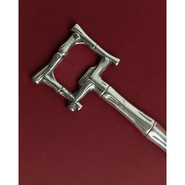 Vintage Silver Plated Bottle Opener, 1970s For Sale - Image 9 of 11