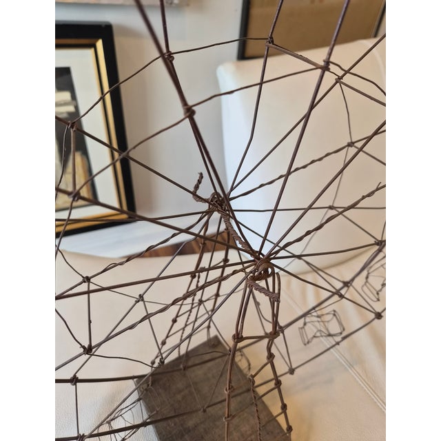 Folk Art Folk Art Wire Ferris Wheel For Sale - Image 3 of 6