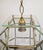 Metal Mid-Century Modern Octagonal Pendant Lamp in Cut Glass and Brass, Italy, 1950s For Sale - Image 7 of 18