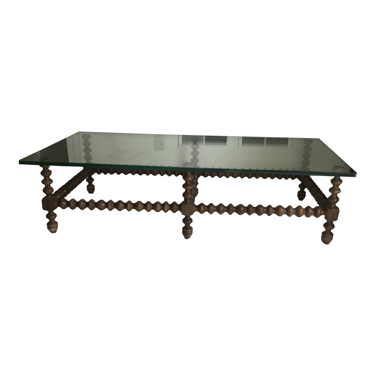 Vintage Rustic BarleyTwist Spindle Legged Coffee Table Chairish