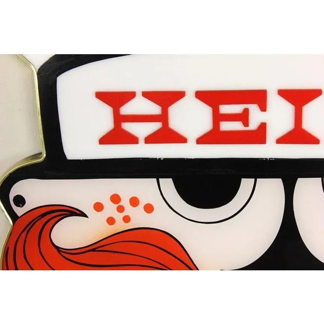 American Vintage 70's Heinz Products Chef Sign Retro Dry Erase Board Store Advertising For Sale - Image 3 of 9