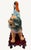 Vintage Chinese Porcelain Immortal W/Child Riding Foo Lion Statue 15" Mark 082 For Sale - Image 12 of 16