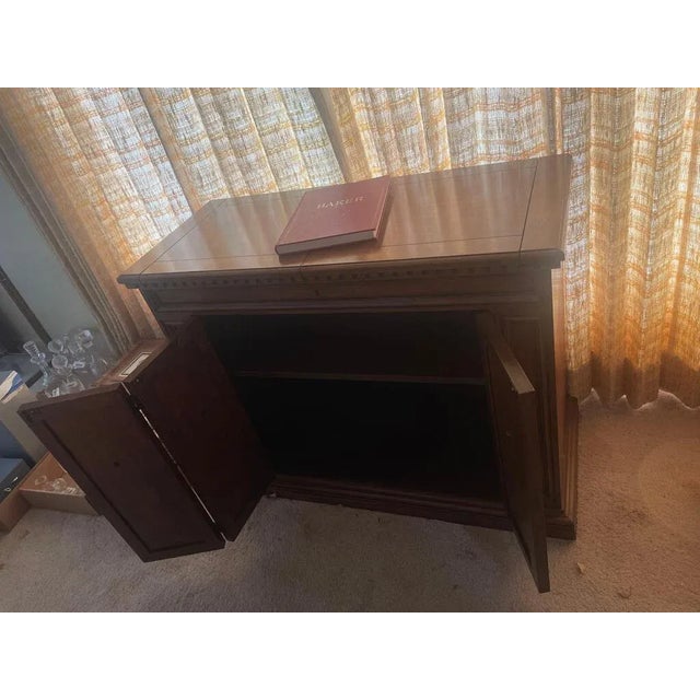 Traditional Stunning Baker Furniture Traditional Style Flip Top Server Buffet / Dry Bar For Sale - Image 3 of 6