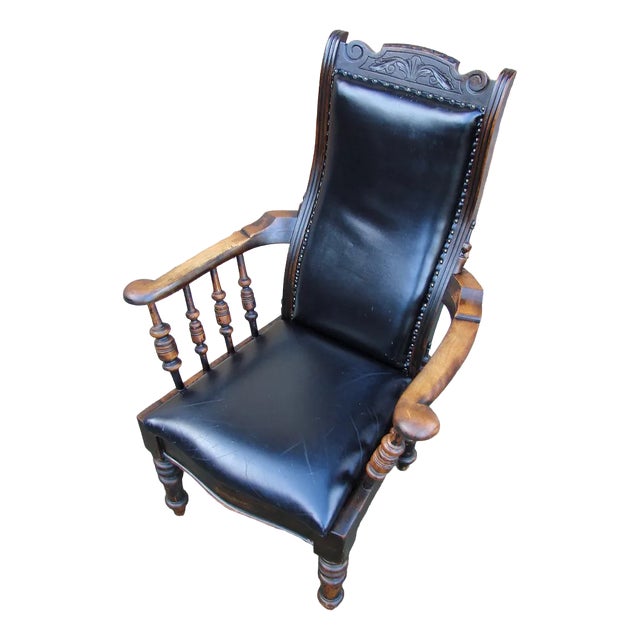 19th Century Oak Armchair For Sale