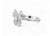Modern Late 20th Century Size 7 14K White Gold Diamond Butterfly Ring Estate by EFFY For Sale - Image 3 of 3