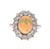 Contemporary 4.04 Carat Opal Diamond 14 Karat White Gold Cluster Ring, Size 7 For Sale - Image 3 of 4