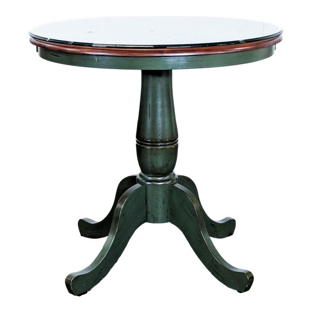 Pier 1 Imports Wood Pedestal End Table For Sale