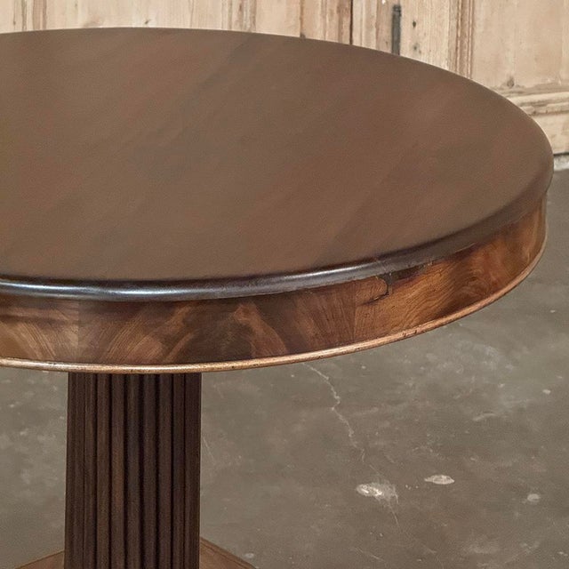 Antique French Charles X Period Mahogany Center Table For Sale - Image 14 of 17