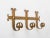 Gothic 1960s Spanish Brutalist Ferro Art Gilt Wrought Iron Wall-Mounted Coat Rack For Sale - Image 3 of 9