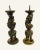 Pair of Late 19th Century Bronze Chinese Pricket Candle Holders Featuring the Imperial Dragon Chasing the Flaming Pearl of Immortality For Sale - Image 13 of 13