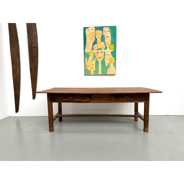 French Farmhouse Table in Walnut, 1920s For Sale - Image 3 of 18