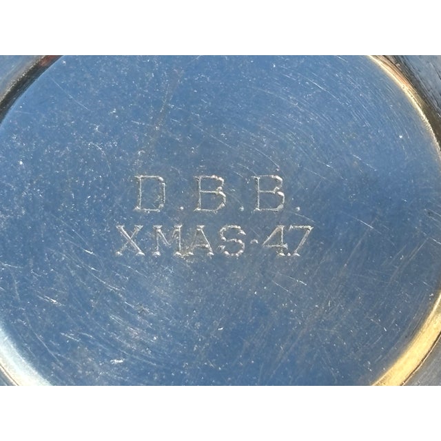 Mid-Century Modern Late 1940s Gentleman's Triple-Register Chronograph in Steel - Rare Concord Valjoux 23 for Brooks Brothers For Sale - Image 3 of 10