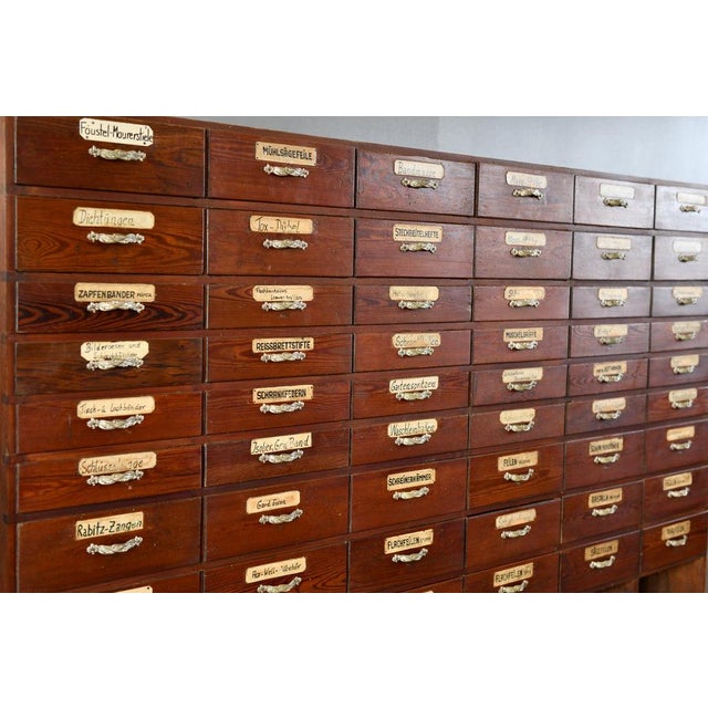 Art Nouveau Ironmongers Drawers, 1890s For Sale - Image 4 of 12