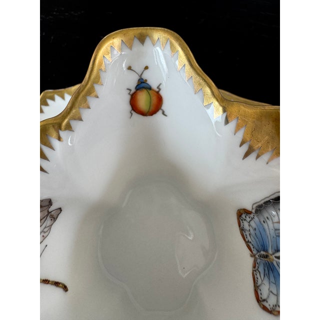 Ceramic Anna Weatherely Butterfly Spring in Budapest Handpainted Porcelian Series Cream & Sugar With Serving Trey For Sale - Image 7 of 10
