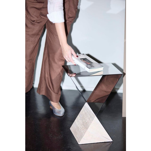 The rock steady coffee table works with the volume of the parallelepiped, broken down, by contrast, into two parts. A...
