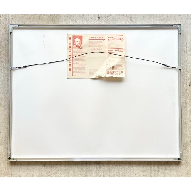 1980 Morten Solberg "First Winter” Framed & Signed Litho Print For Sale In Dallas - Image 6 of 8