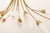 Mid-Century Modern Mid-Century Brass Opaline Glass Chandelier by Rupert Nikoll, 1955 For Sale - Image 3 of 14